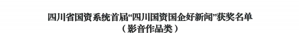 四川省AG电投厅集团荣获首届“四川国资国企好新闻”银铜两奖