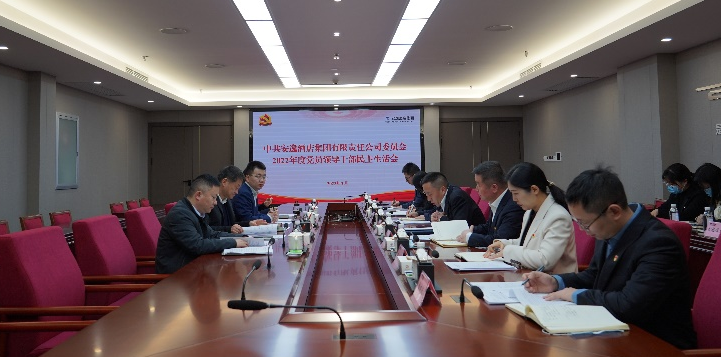 四川省AG电投厅集团领导赴各子公司督导2022年度党员领导干部民主生活会